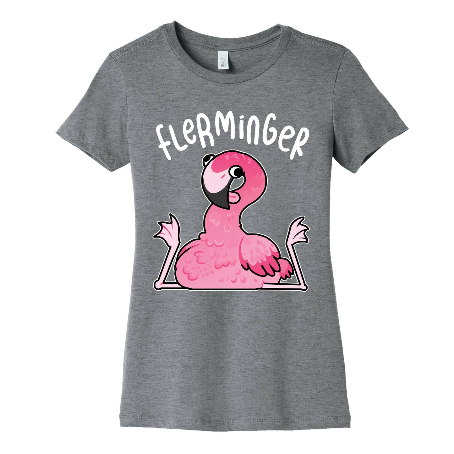 Derpy Flamingo Flerminger Women's Cotton Tee