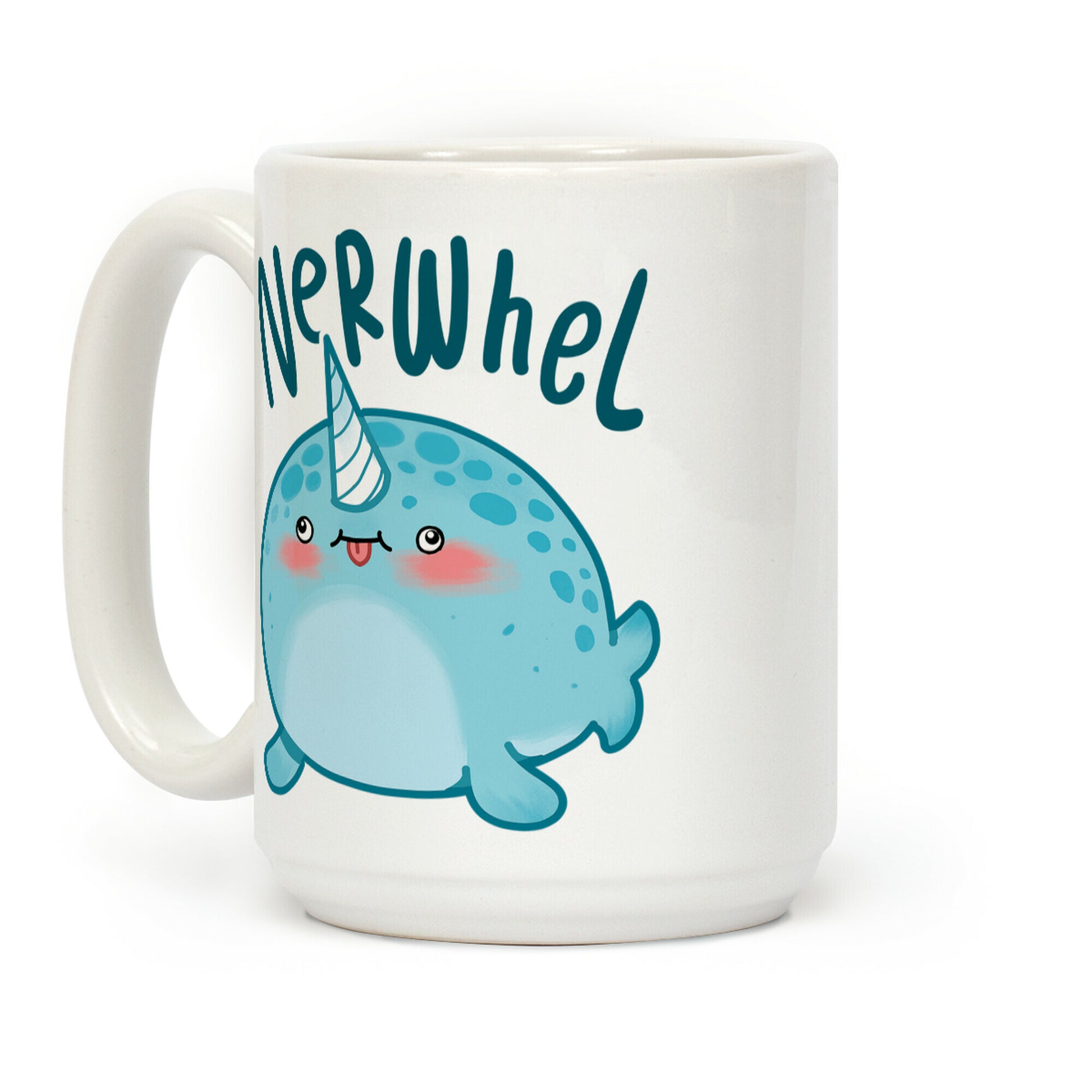 Derpy Narwhal Nerwhel Coffee Mug