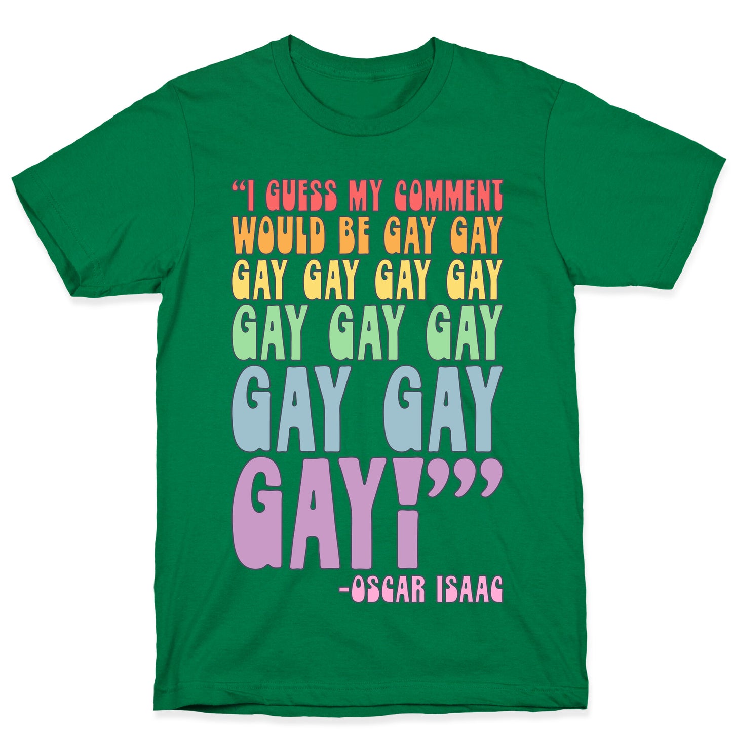 I Guess My Comment Would Be Gay Gay Gay Quote T-Shirt