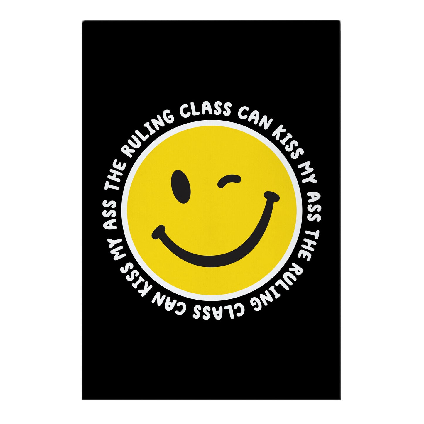 The Ruling Class Can Kiss My Ass Garden Flag