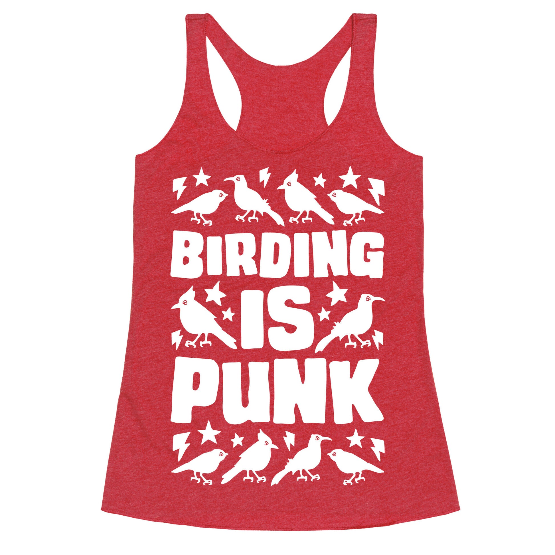 Birding Is Punk Racerback Tank