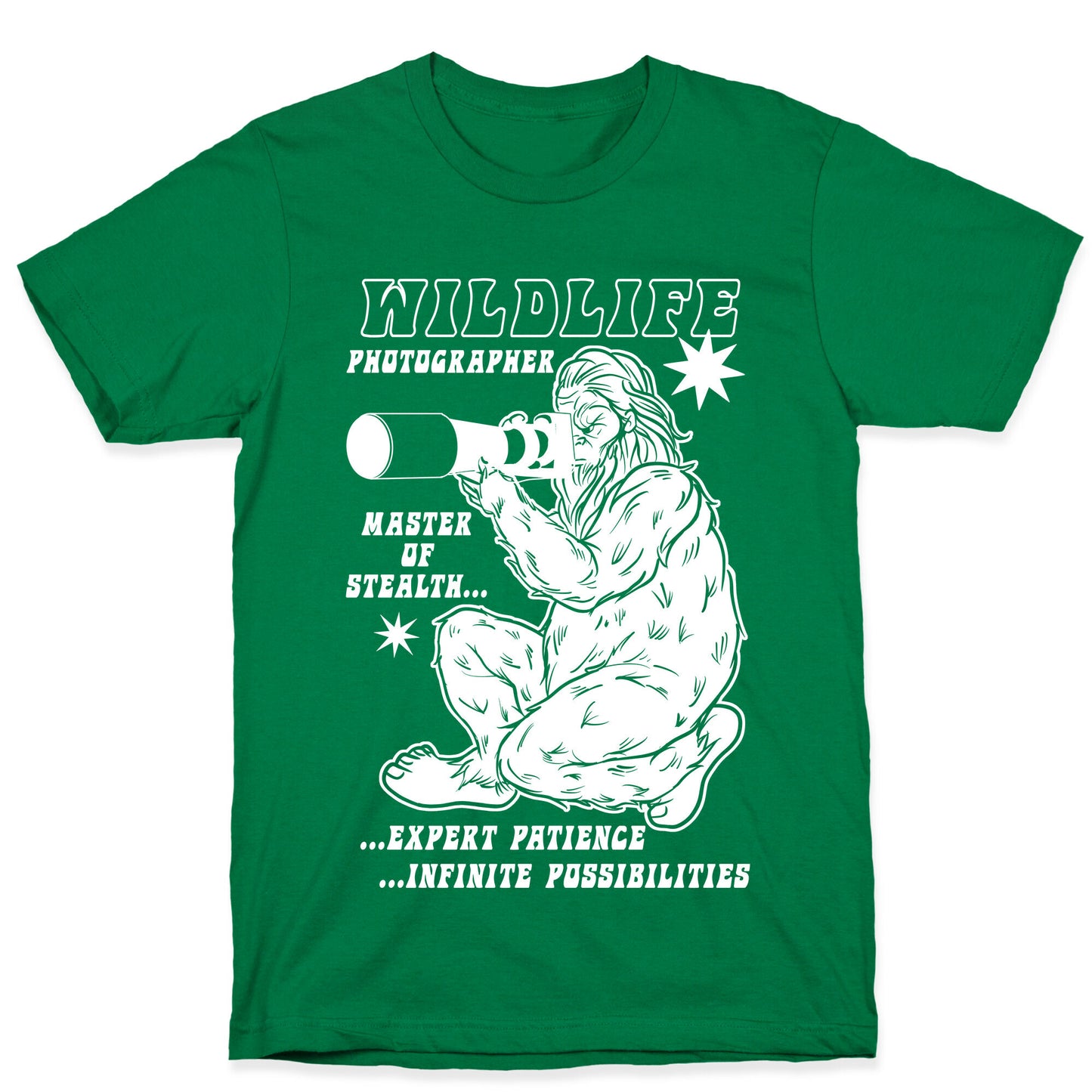 Wildlife Photographer Bigfoot T-Shirt