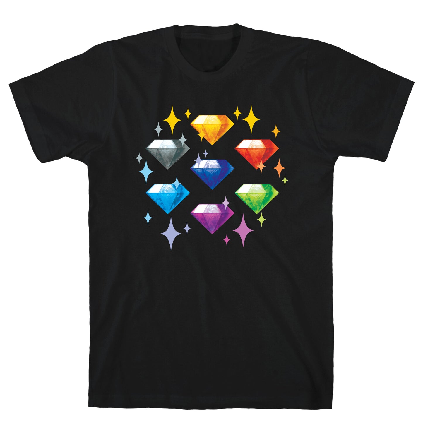 Chaos Emeralds Pattern T-Shirt