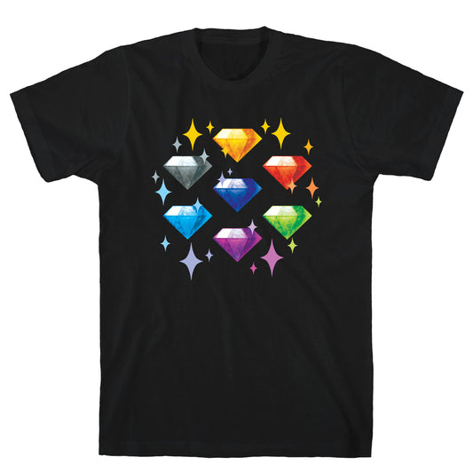 Chaos Emeralds Pattern T-Shirt