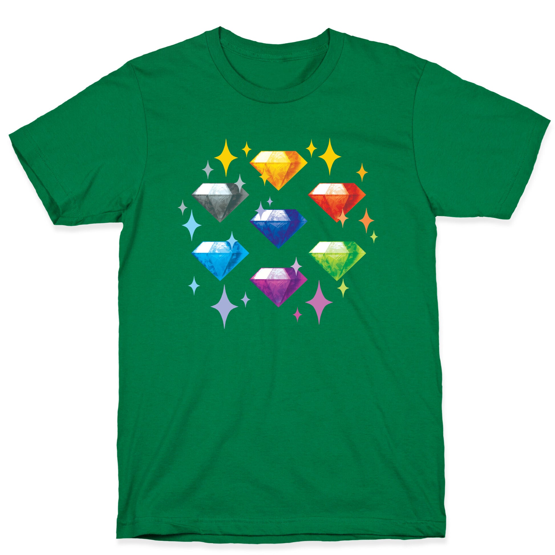 Chaos Emeralds Pattern T-Shirt