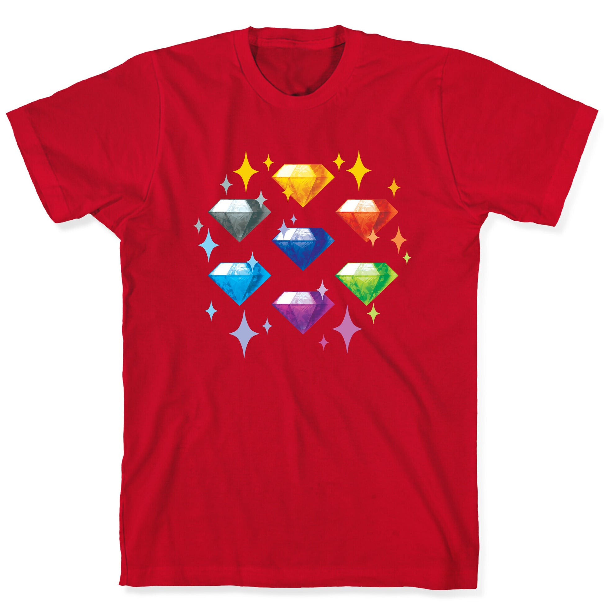 Chaos Emeralds Pattern T-Shirt