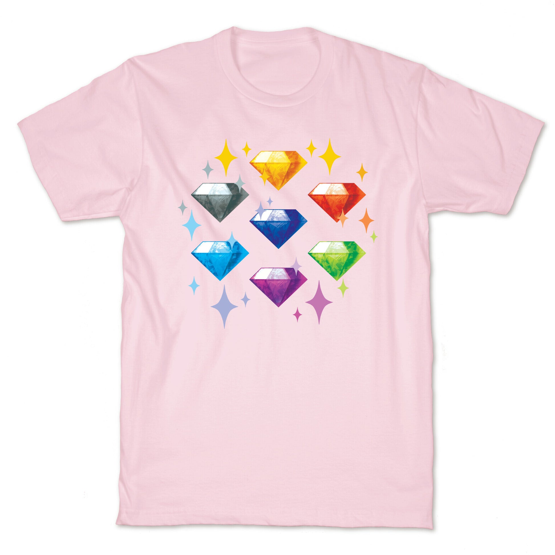 Chaos Emeralds Pattern T-Shirt