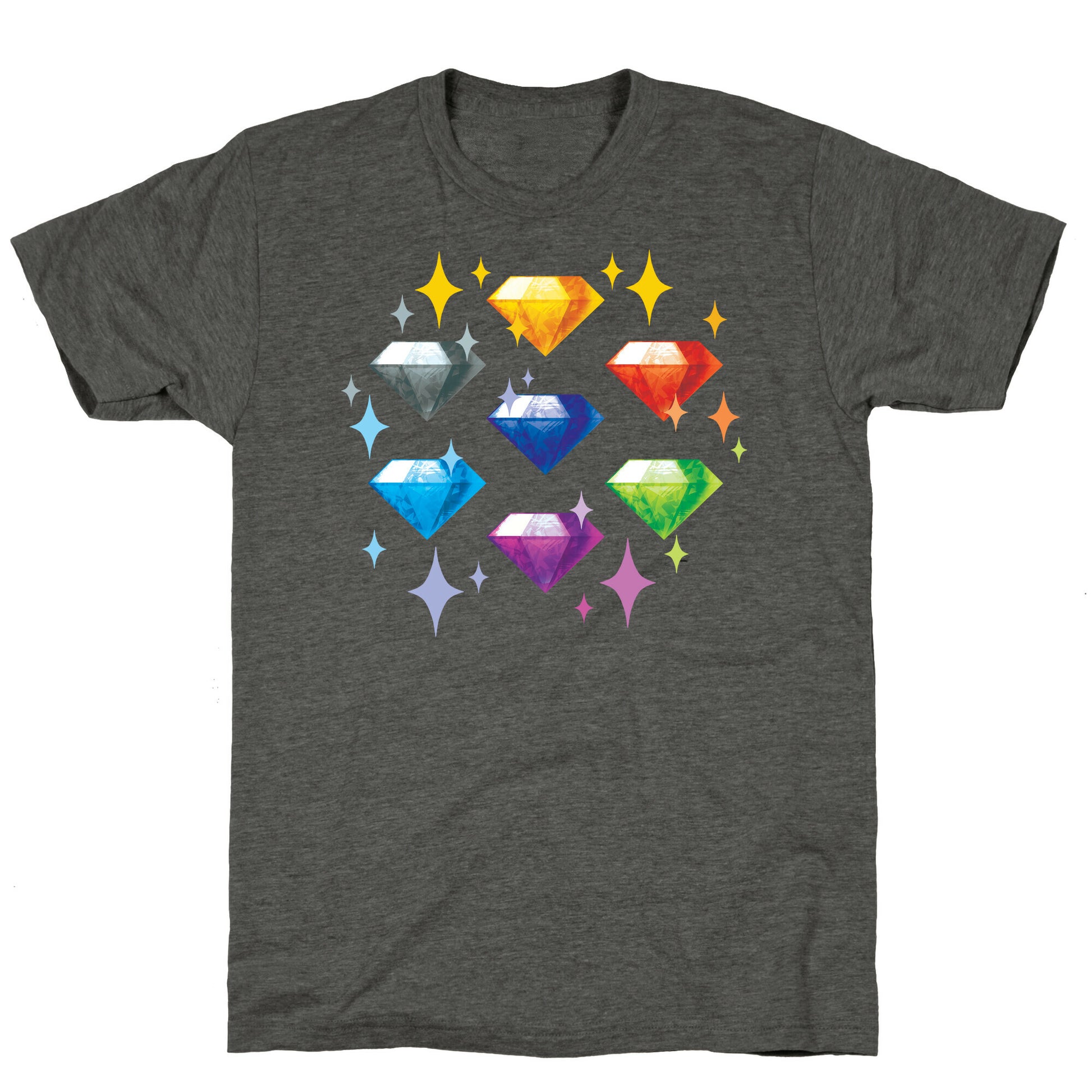 Chaos Emeralds Pattern Unisex Triblend Tee