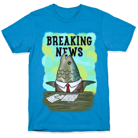 Fish News Anchor Parody T-Shirt
