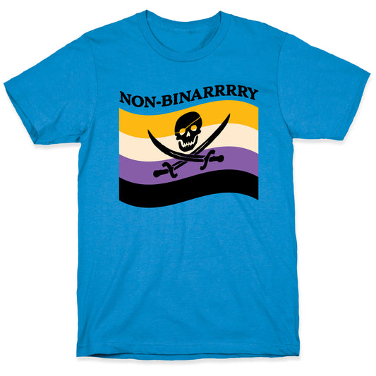 Non-binarrrry Pirate Flag T-Shirt