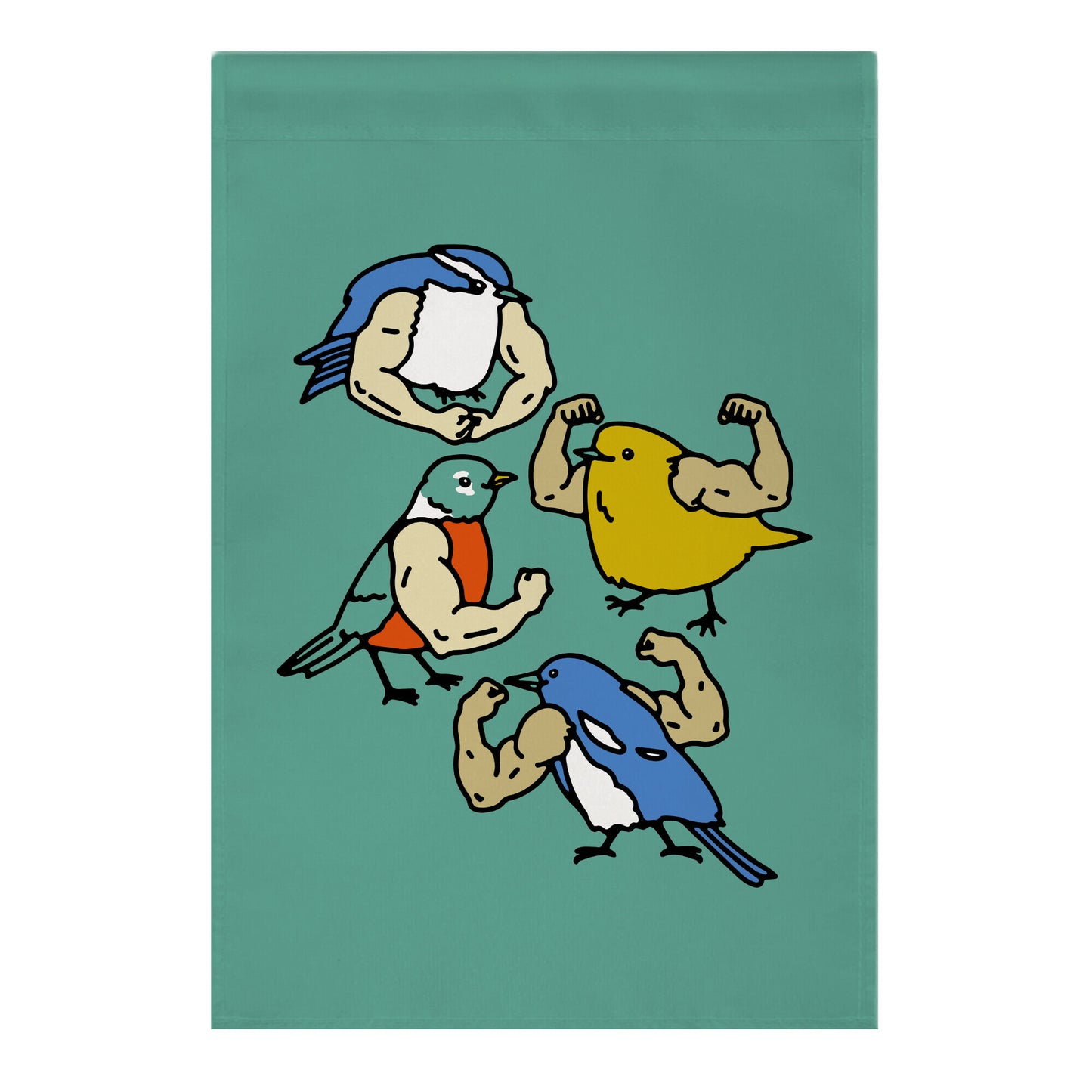 Buff Birds Garden Flag