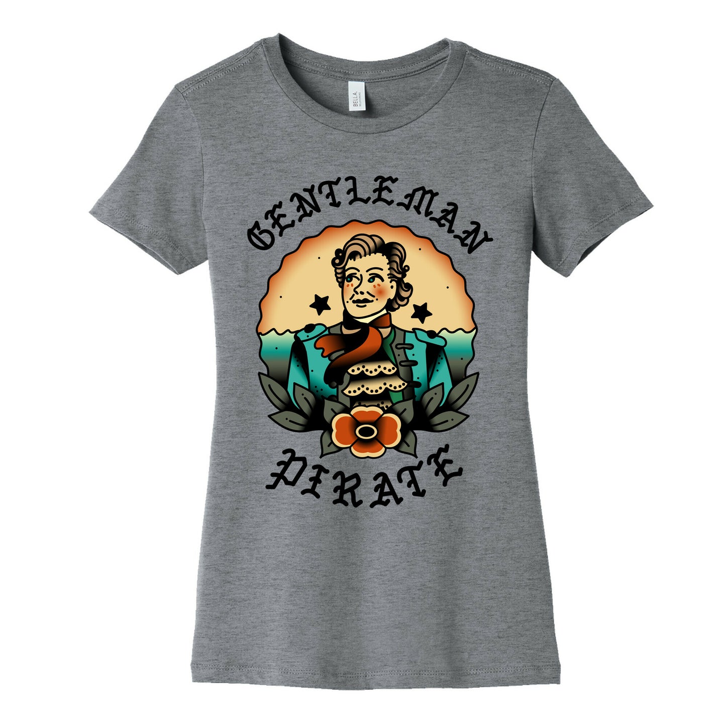 Gentleman Pirate Sailor Jerry Tattoo Women's Cotton Tee