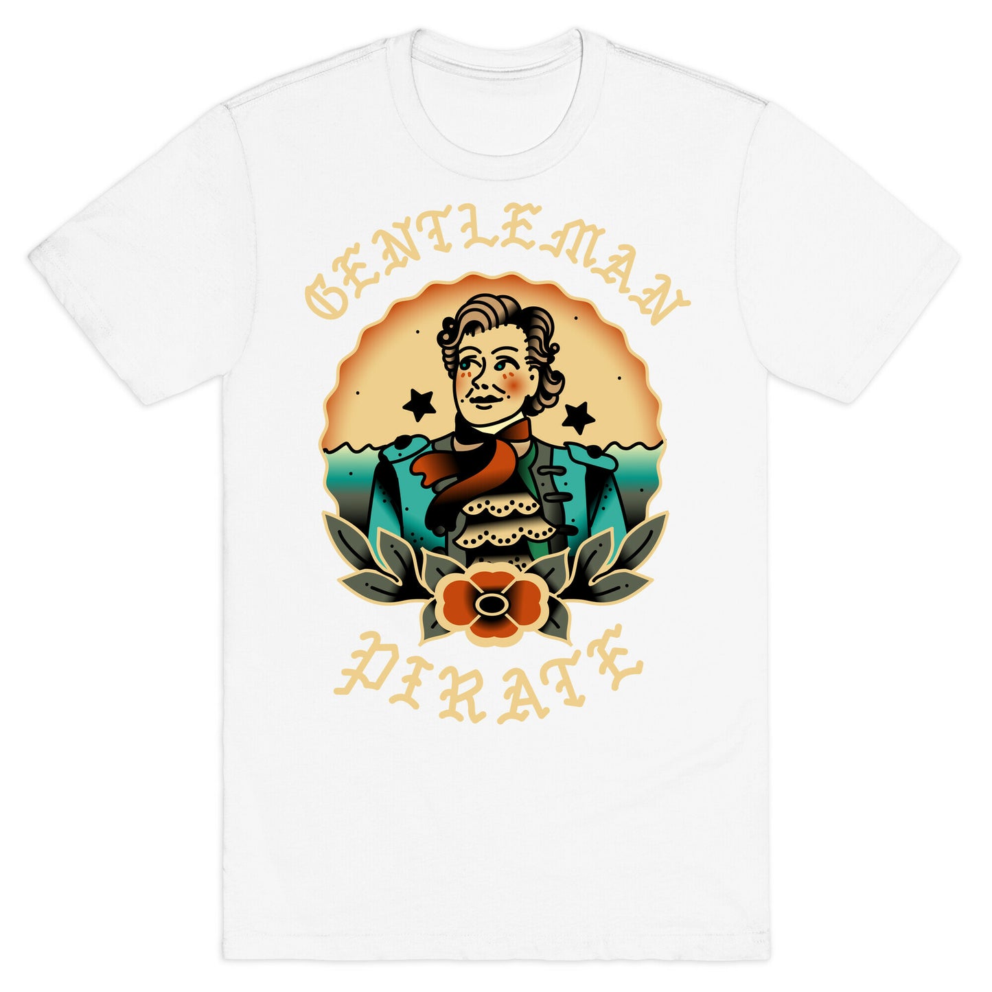 Gentleman Pirate Sailor Jerry Tattoo T-Shirt
