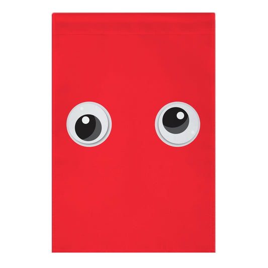 Pair of Googly Eyes Garden Flag