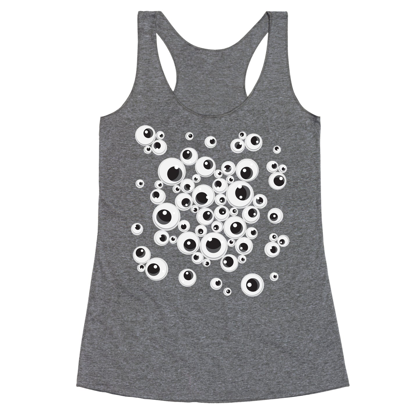 Googly Eye Pattern Racerback Tank