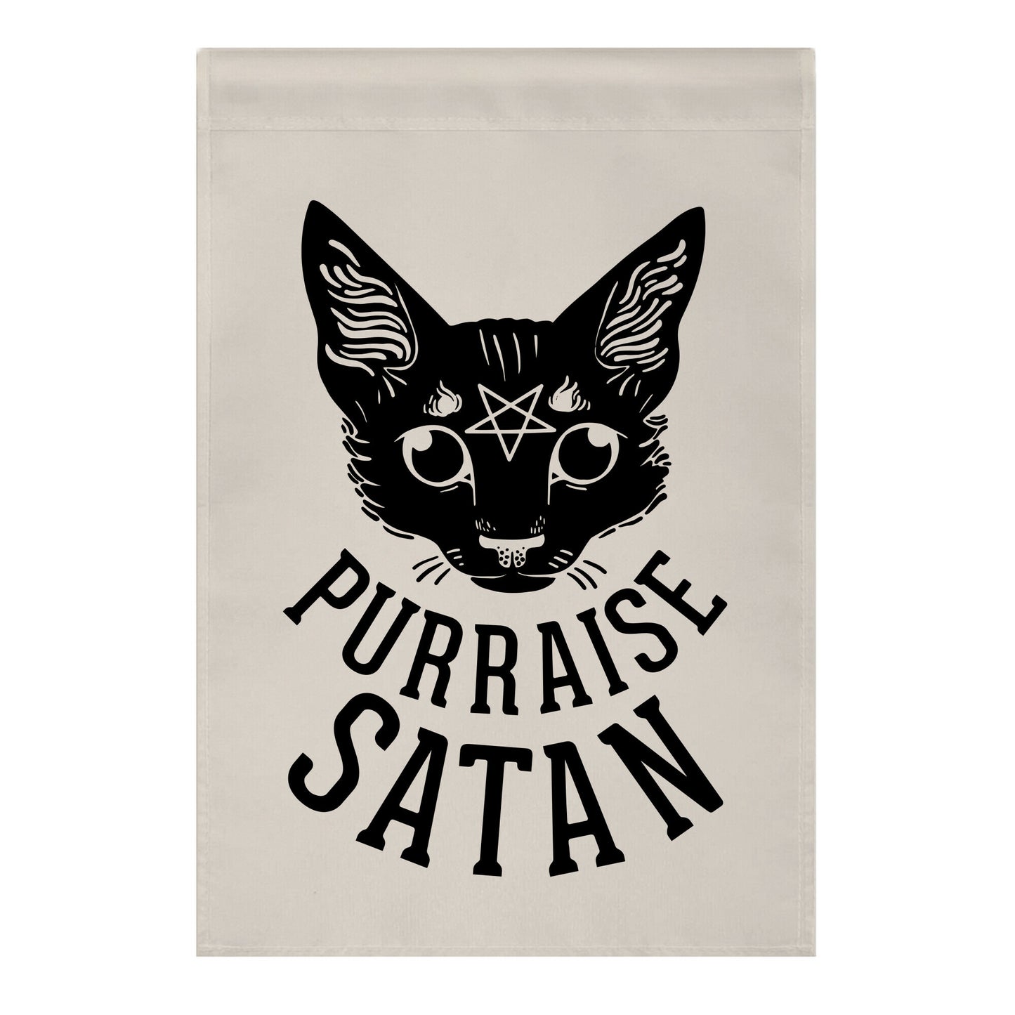 Purraise Satan Garden Flag