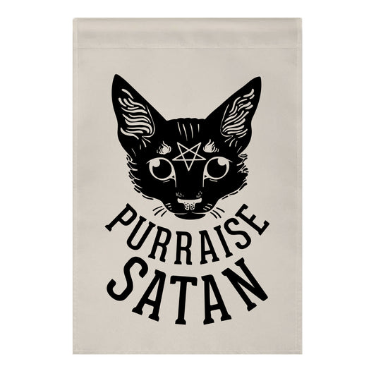 Purraise Satan Garden Flag