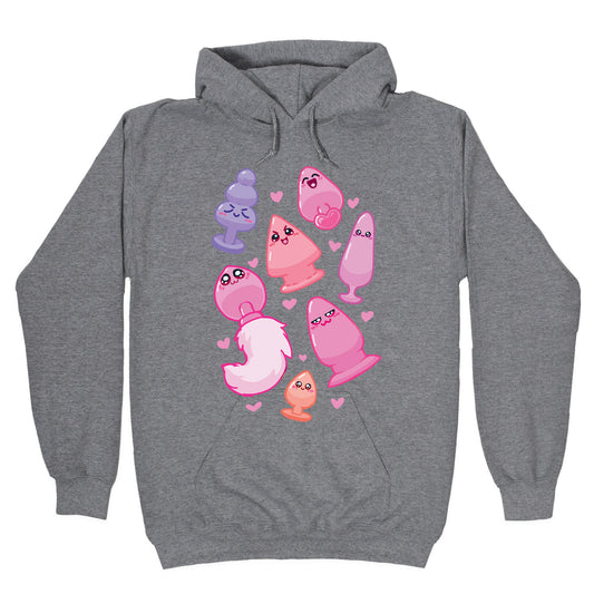 Kawaii Buttplug Pattern Hoodie