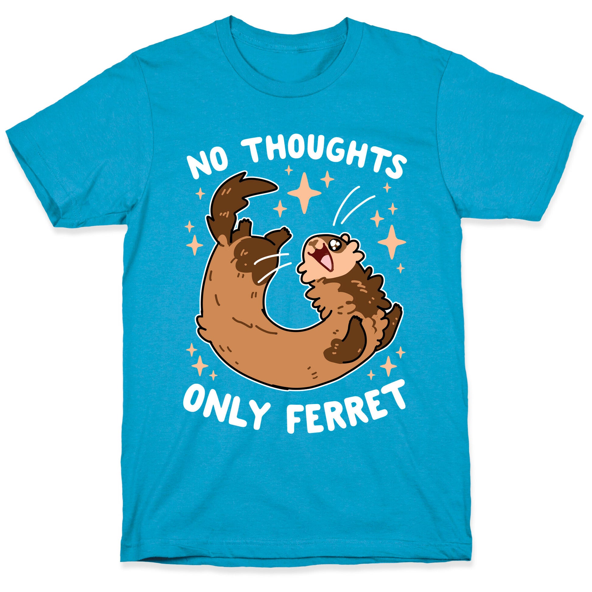 No Thoughts Only Ferret Unisex Triblend Tee