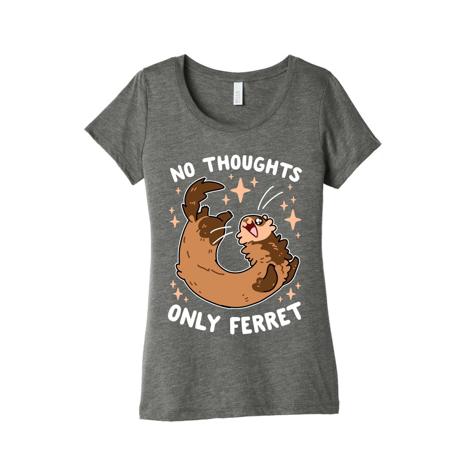 No Thoughts Only Ferret Women's Triblend Tee