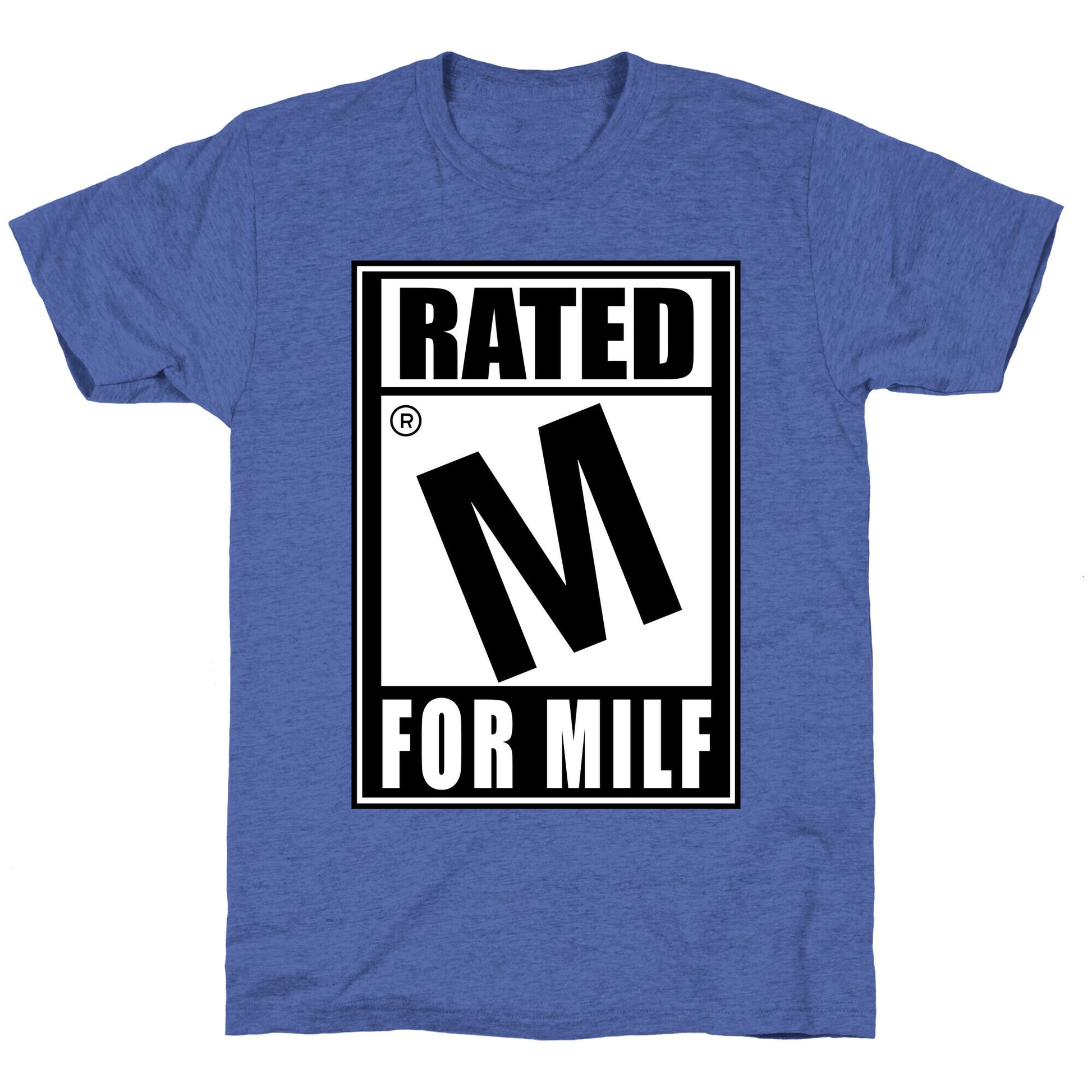 Rated M For Milf Parody Unisex Triblend Tee