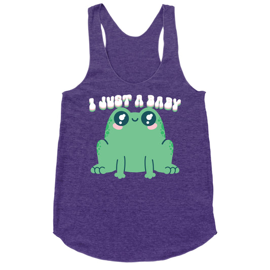 I Just A Baby Frog Racerback Tank