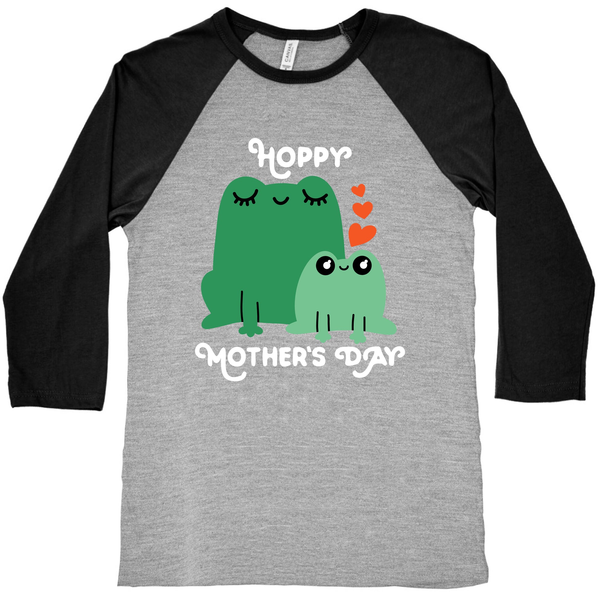 Hoppy Mother's Day Frogs Baseball Tee