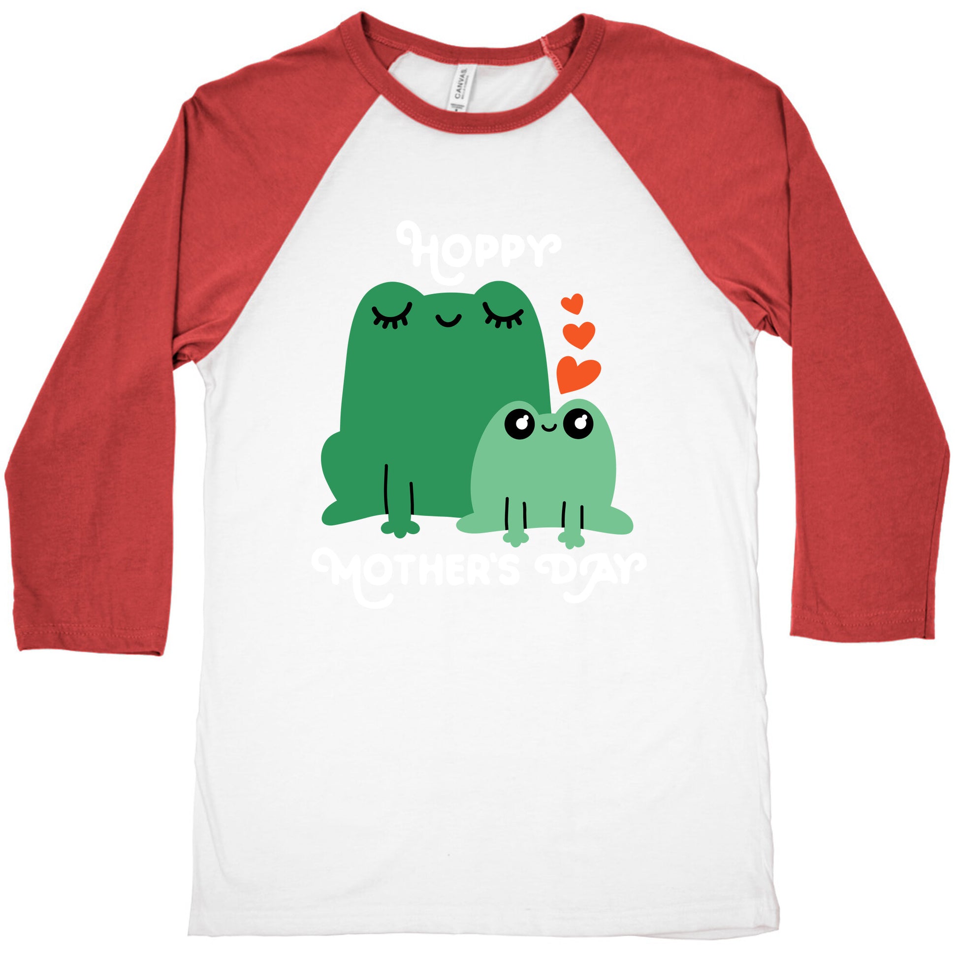 Hoppy Mother's Day Frogs Baseball Tee