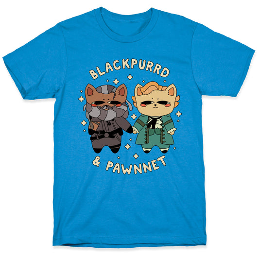 Blackpurrd & Pawnnet (Cat Blackbeard & Cat Bonnet) T-Shirt