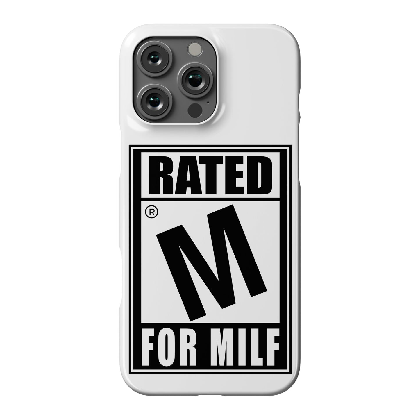 Rated M For Milf Parody Phone Case