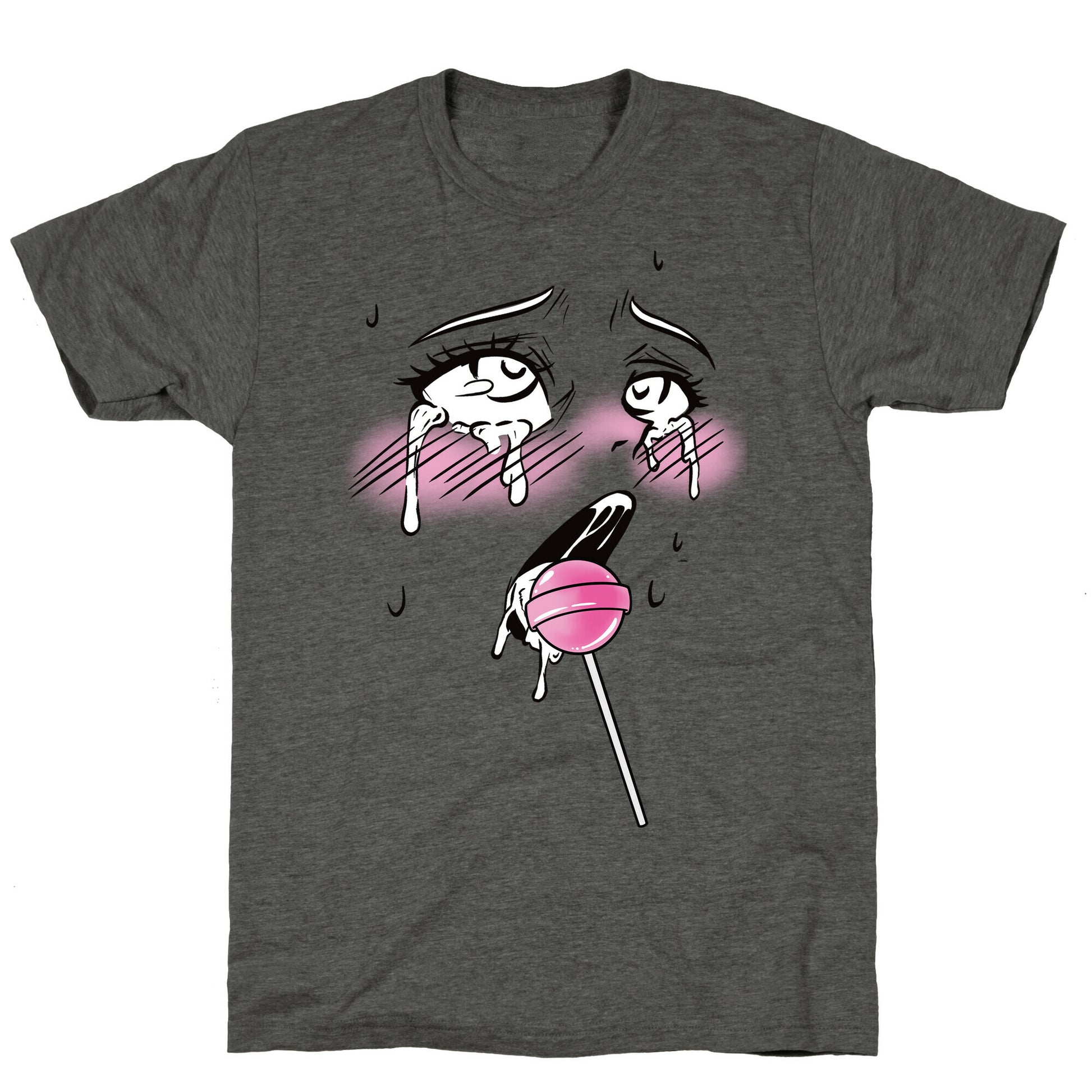 Ahegao Lollipop Unisex Triblend Tee