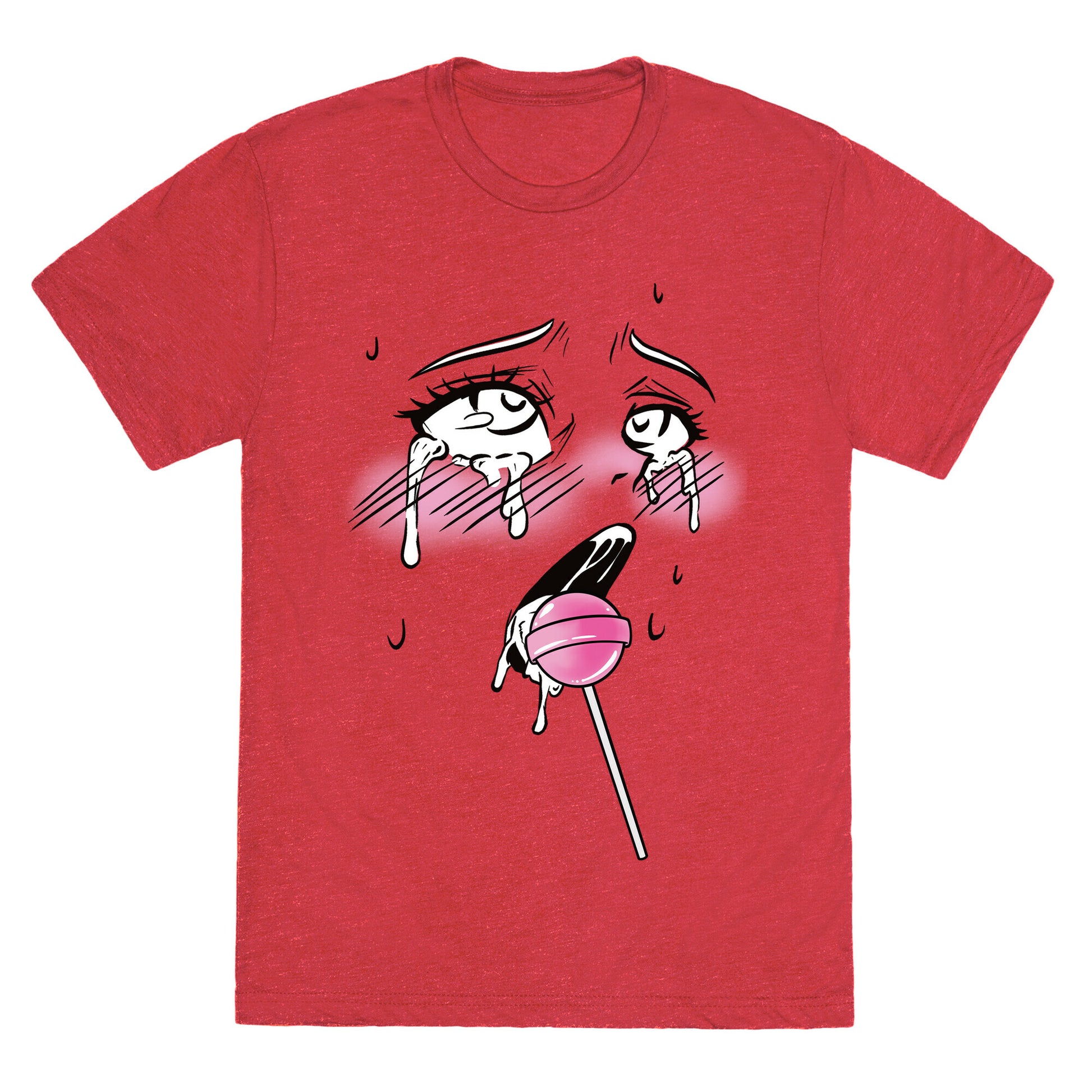 Ahegao Lollipop Unisex Triblend Tee