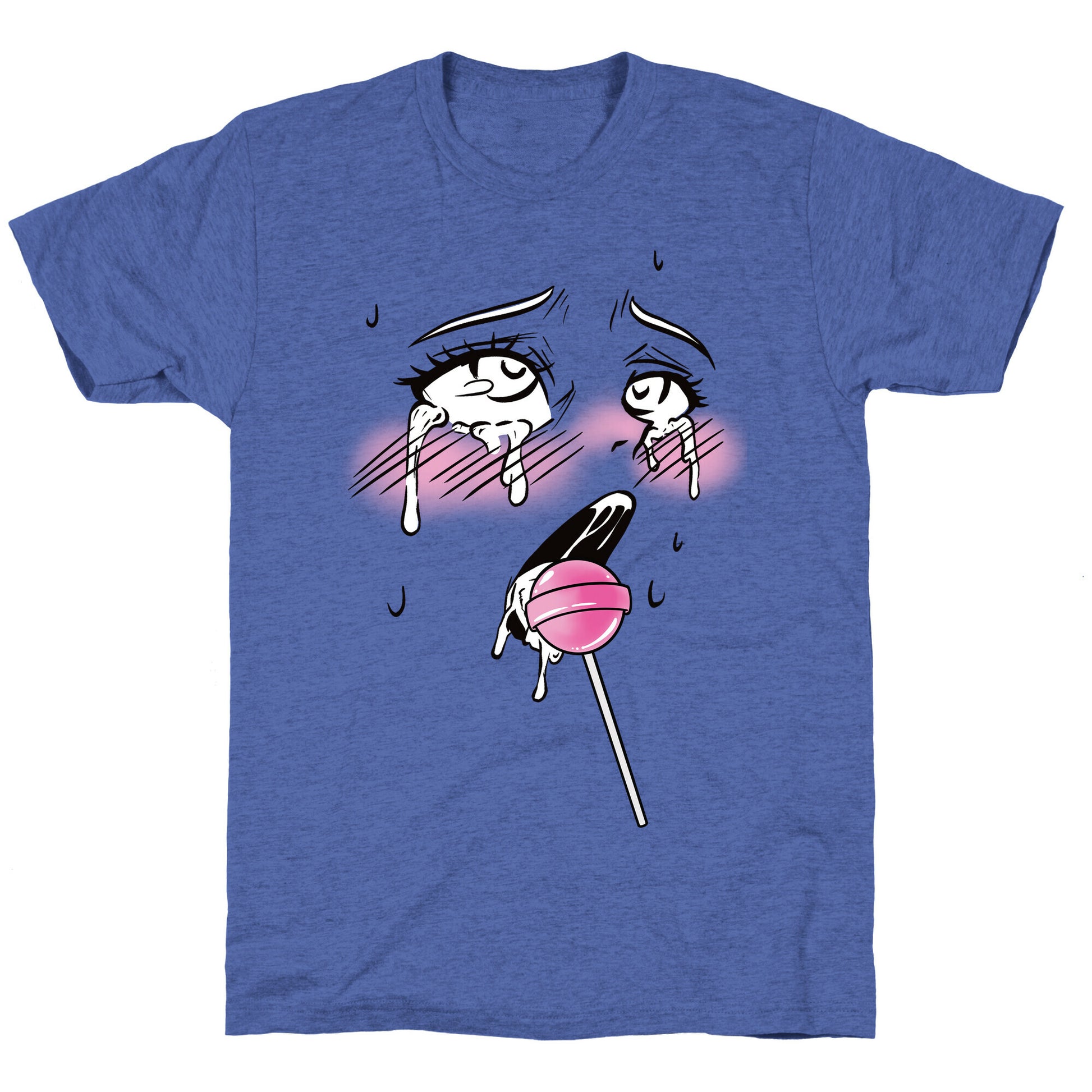 Ahegao Lollipop Unisex Triblend Tee