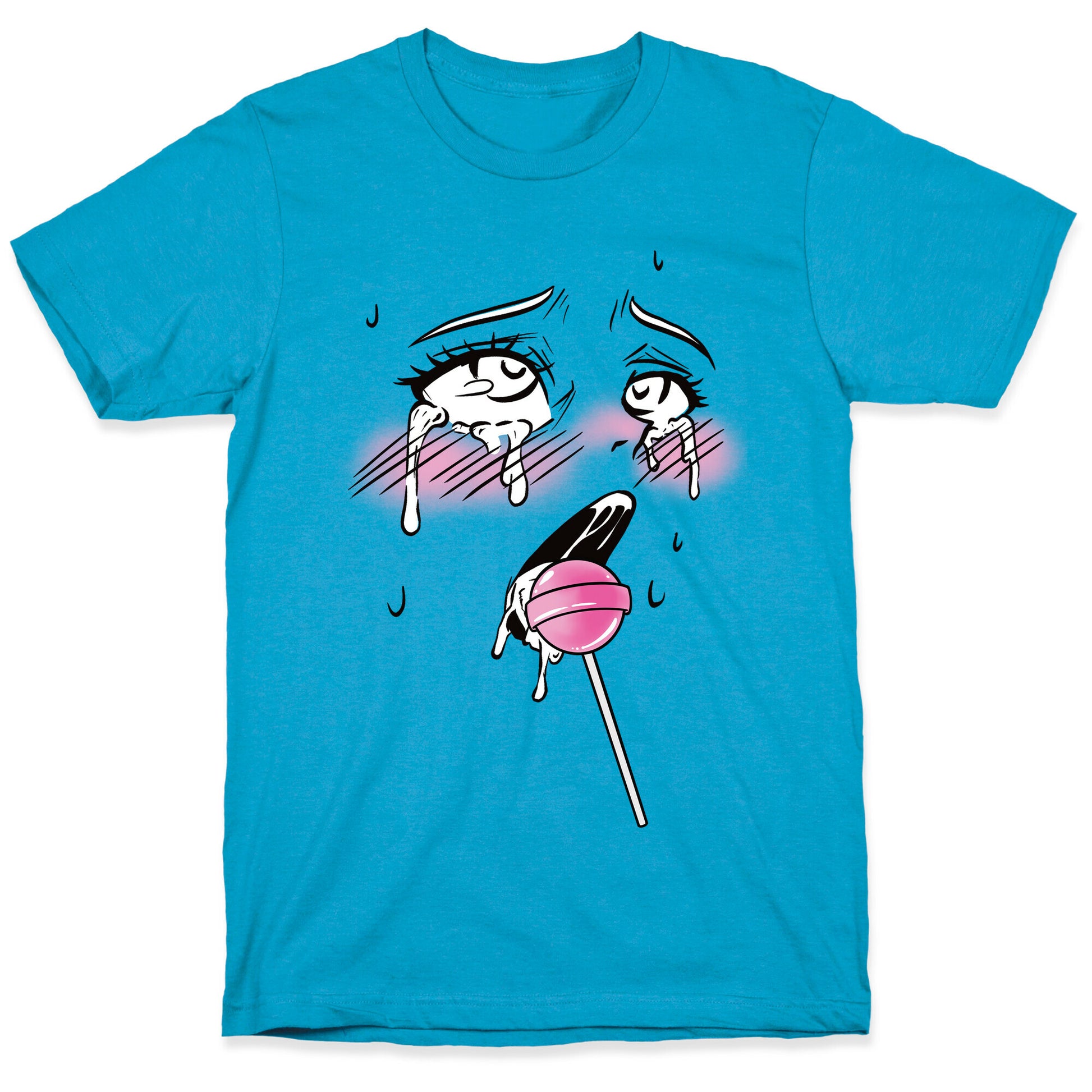 Ahegao Lollipop Unisex Triblend Tee