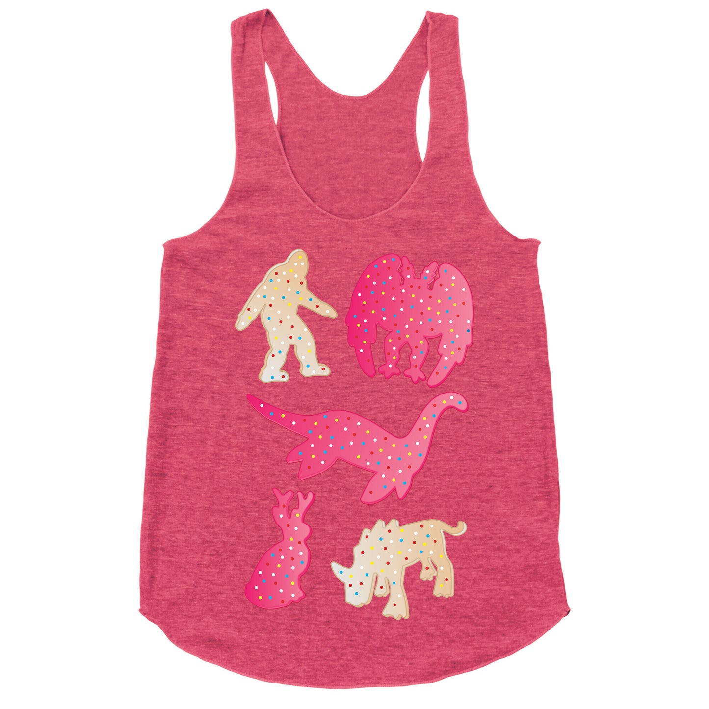 Frosted Cryptid Crackers Racerback Tank
