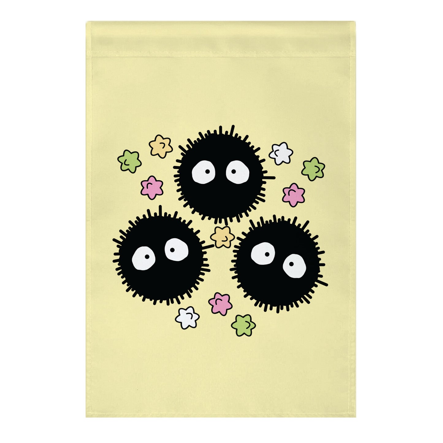 A Trio Of Soot Sprites Garden Flag