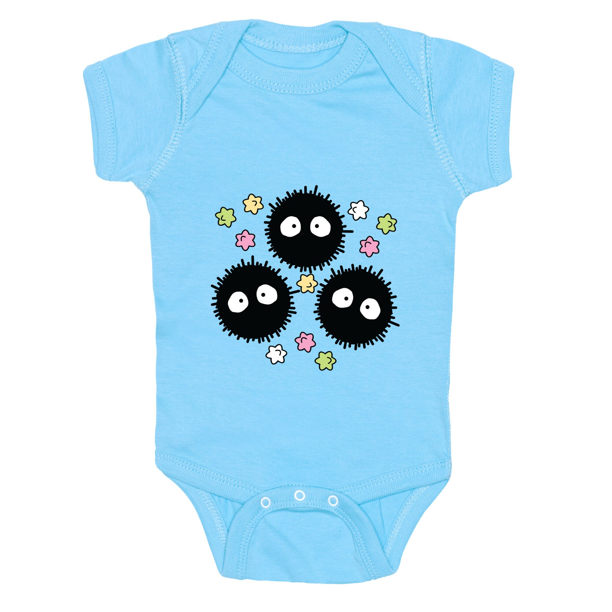 A Trio Of Soot Sprites Baby One Piece