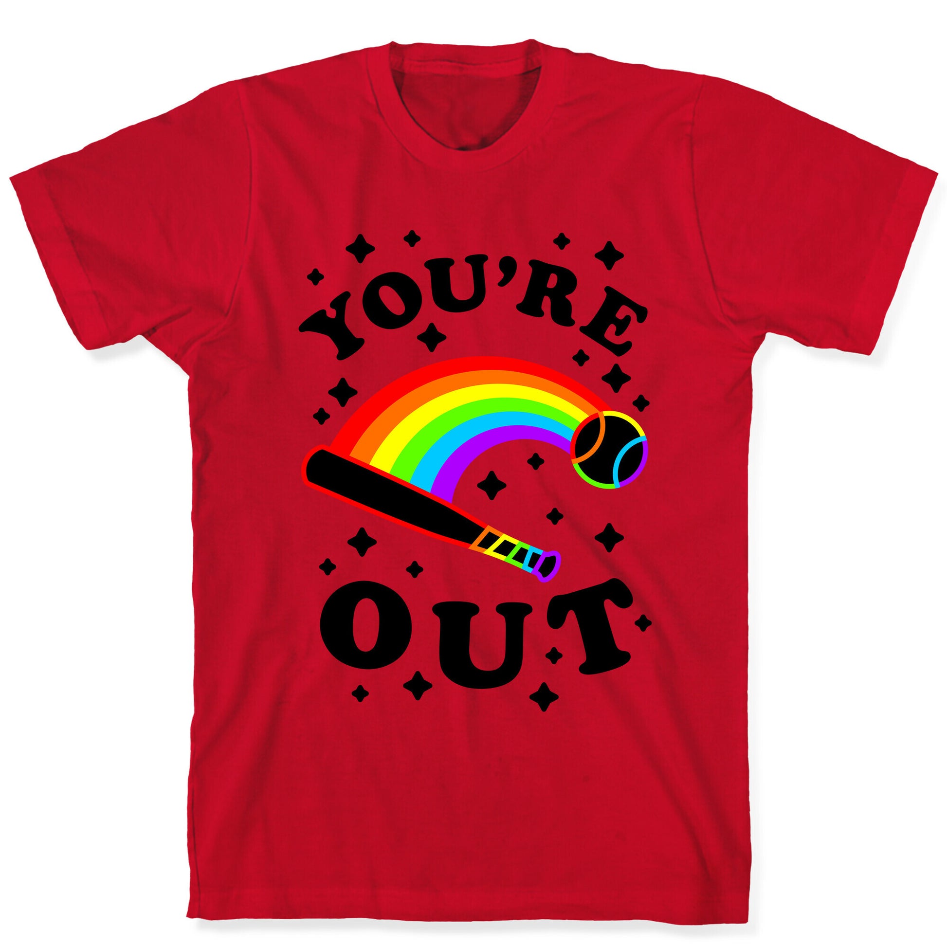 You're Out (Gay Baseball Pride) T-Shirt