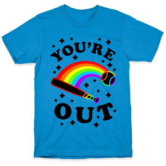 You're Out (Gay Baseball Pride) T-Shirt