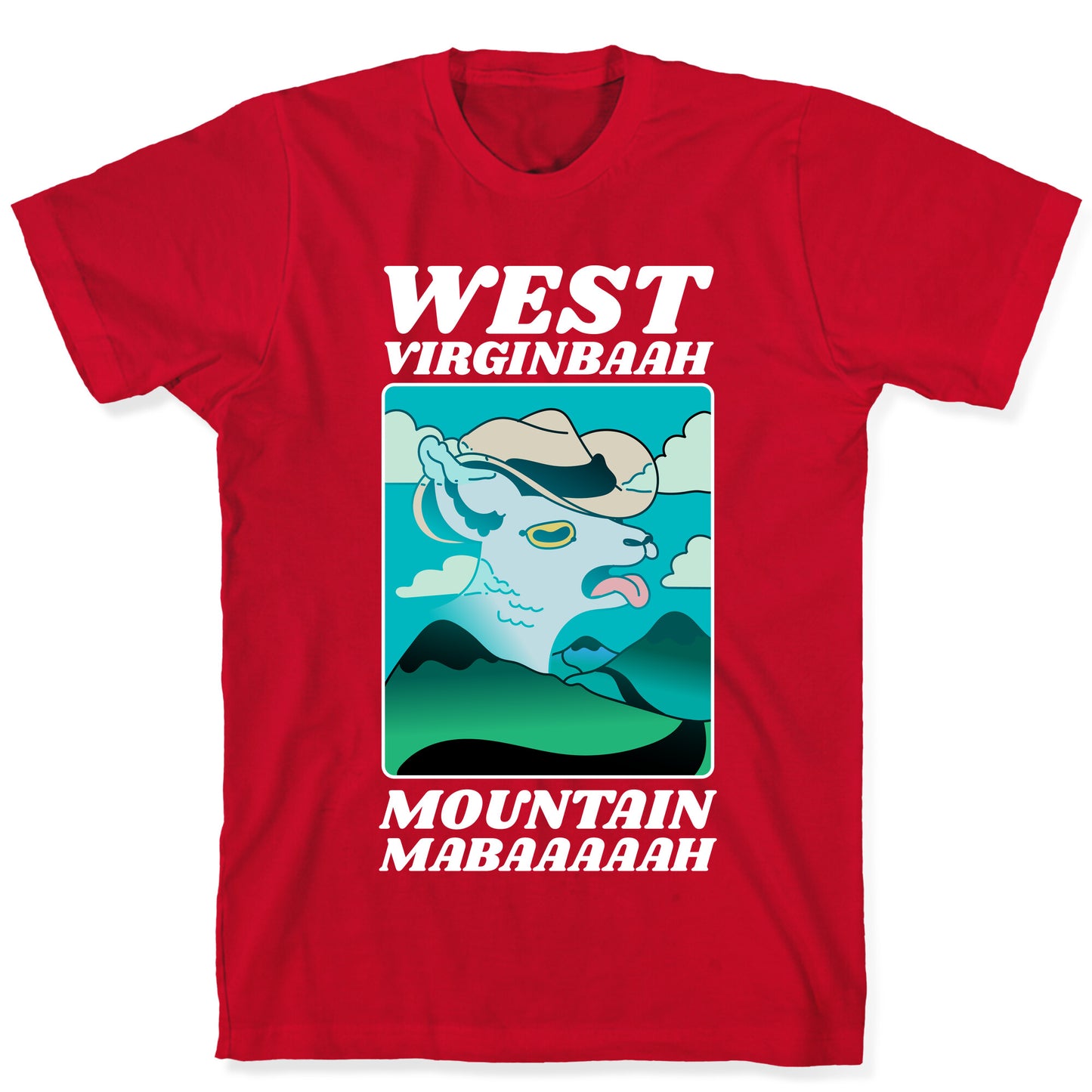 West Virginbaah, Mountain Mabaah (Country Roads Goat) T-Shirt