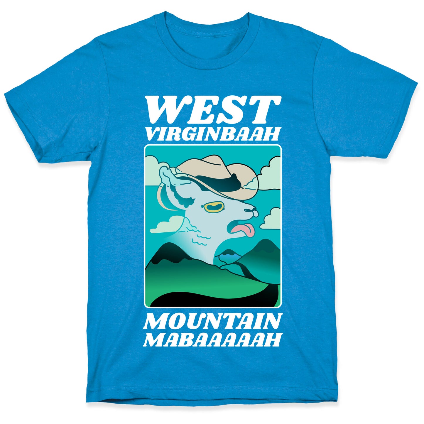 West Virginbaah, Mountain Mabaah (Country Roads Goat) T-Shirt
