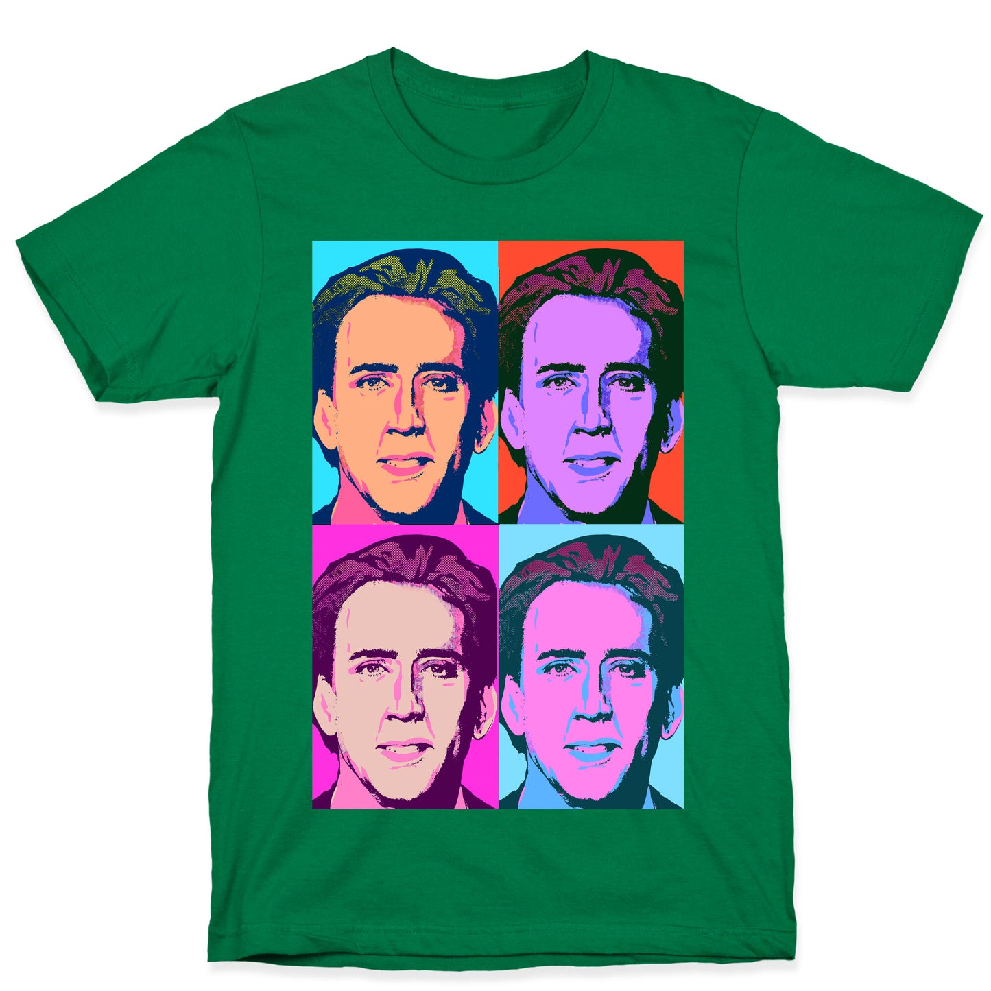 Nicholas Cage Pop Art Parody T-Shirt