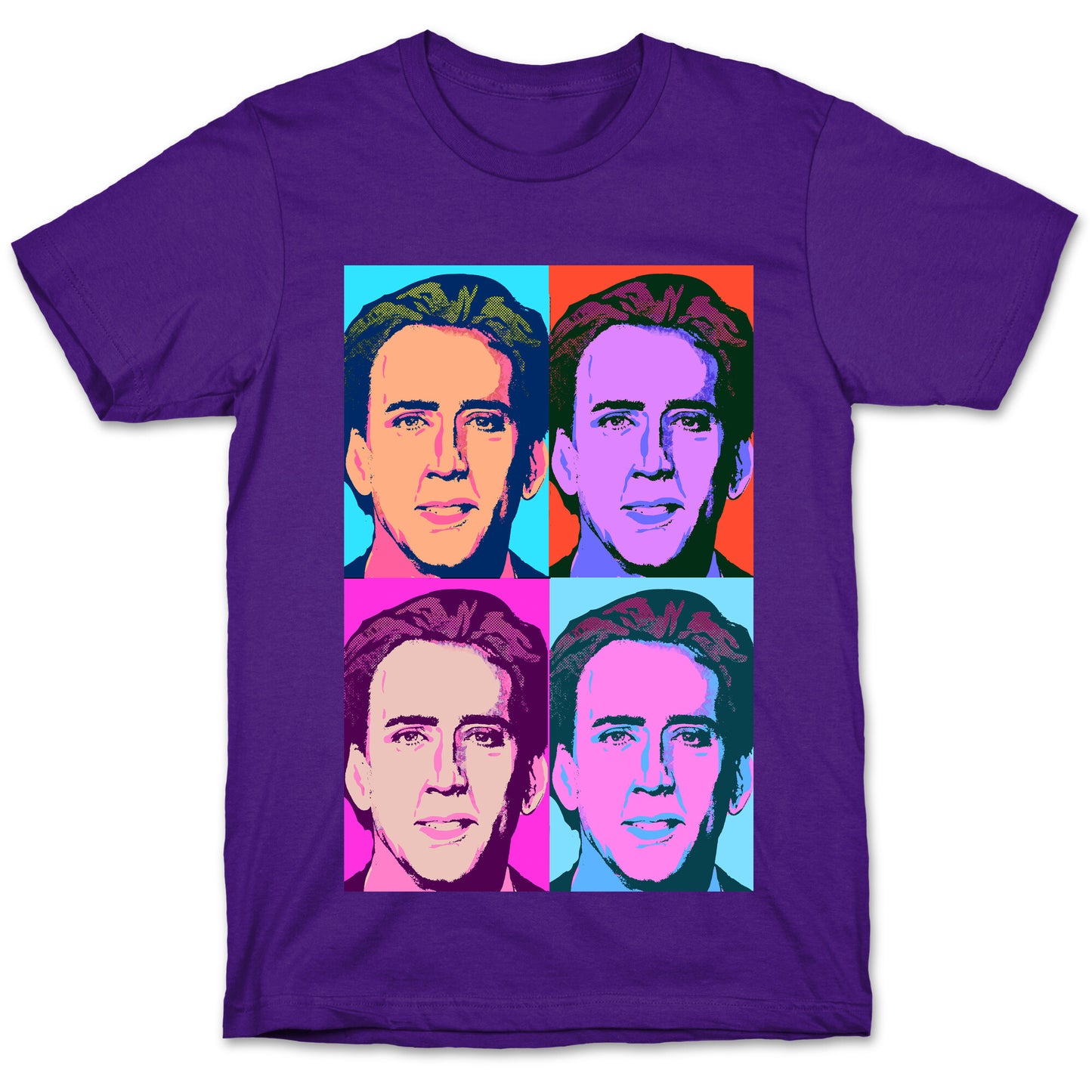 Nicholas Cage Pop Art Parody T-Shirt