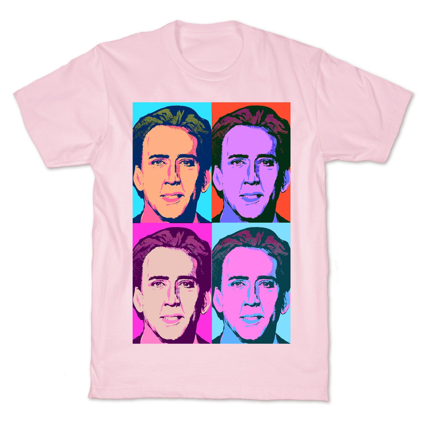 Nicholas Cage Pop Art Parody T-Shirt