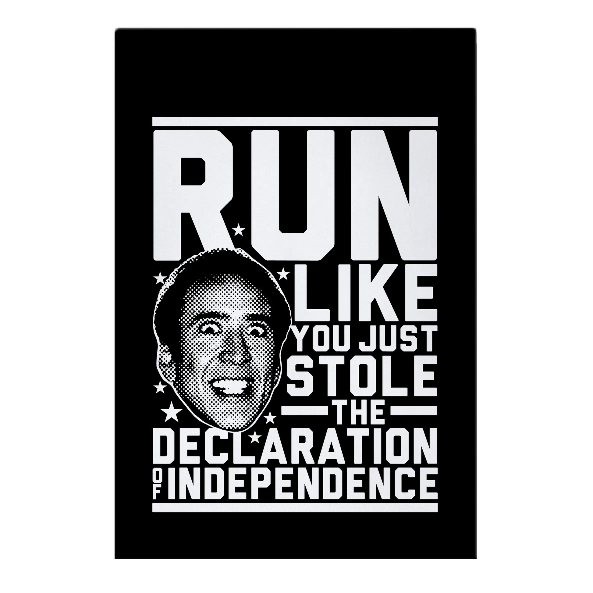 Run Like Nick Cage Garden Flag