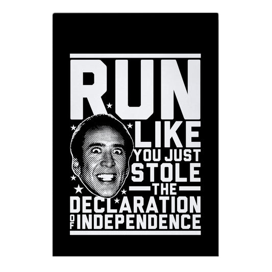 Run Like Nick Cage Garden Flag