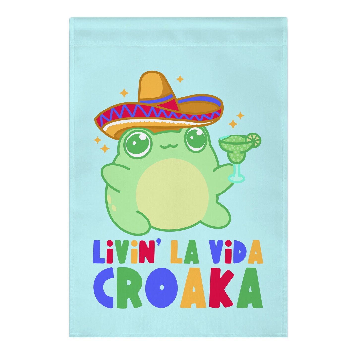 Livin' La Vida Croaka Garden Flag