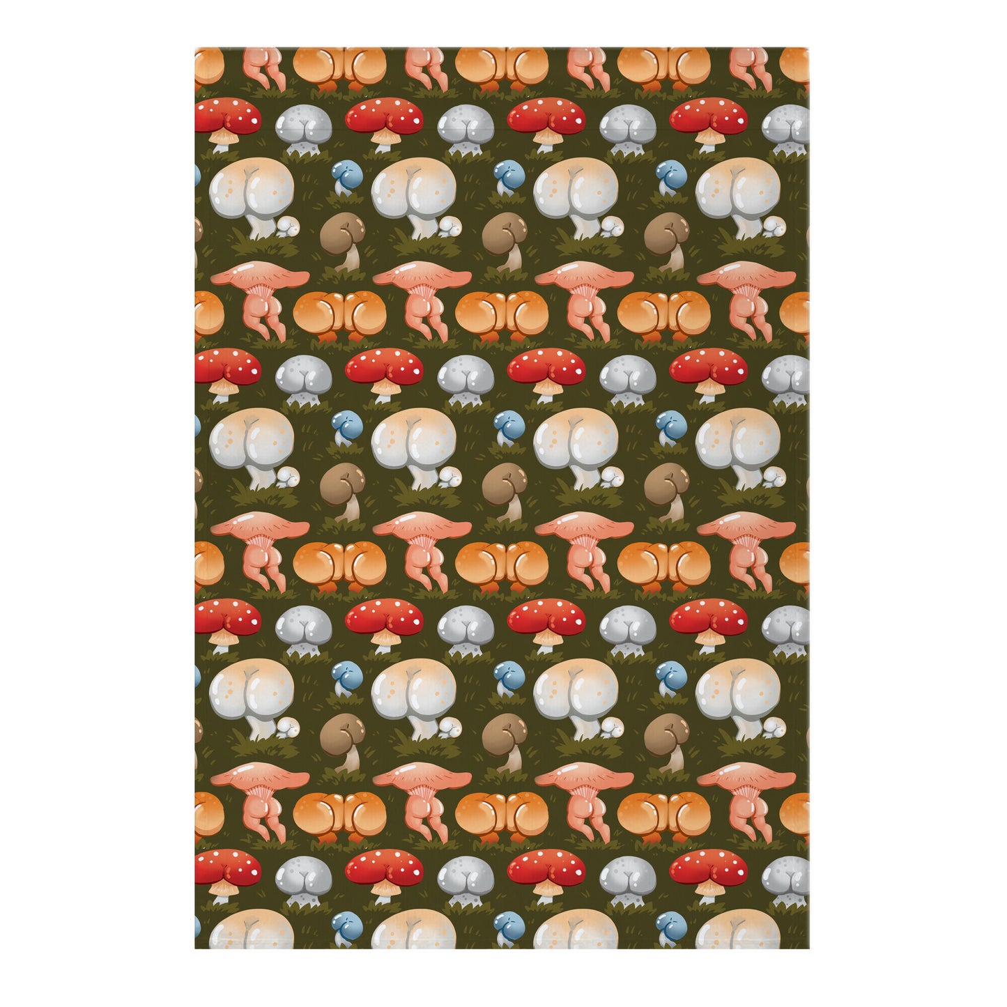 Butt Mushroom Pattern Garden Flag