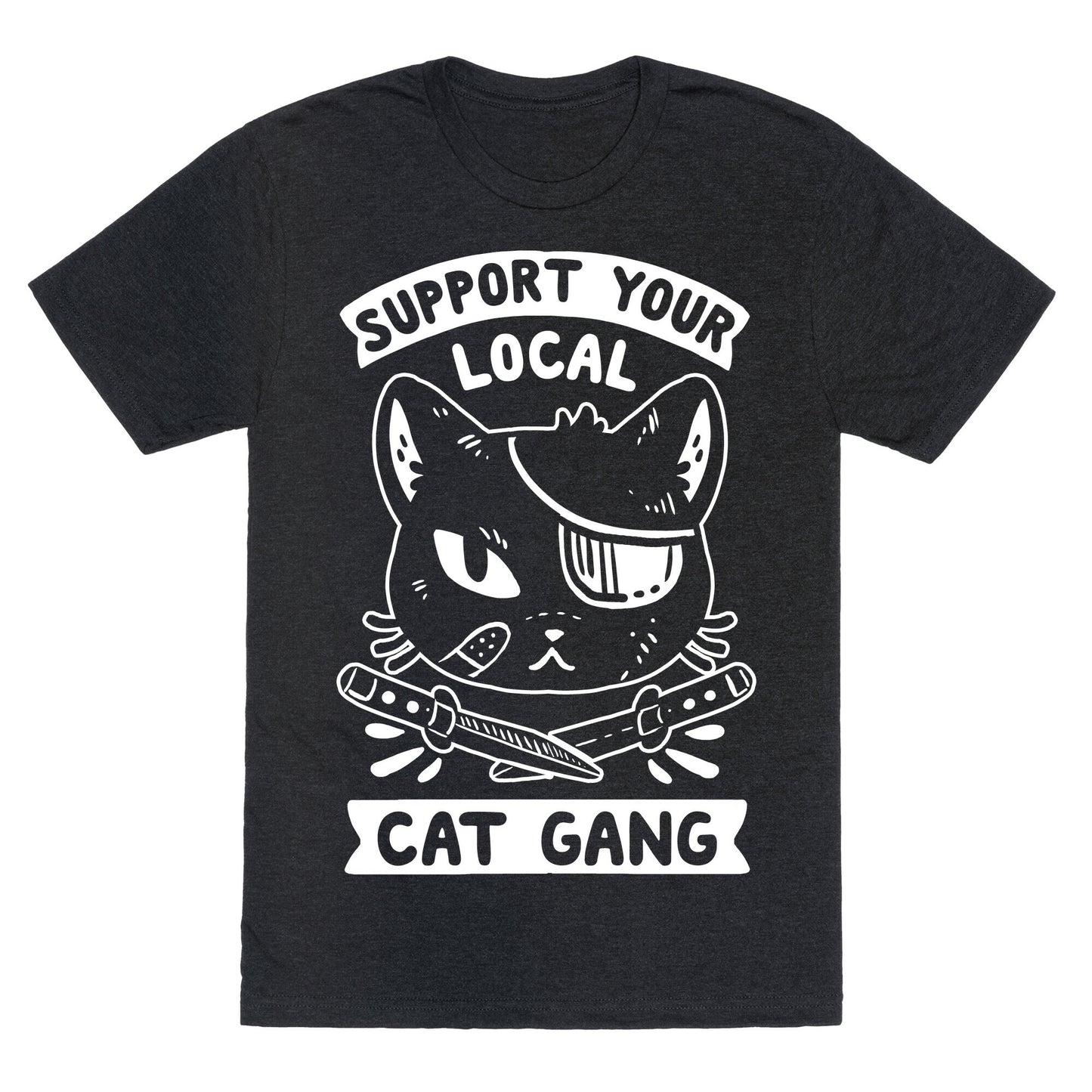 Support Your Local Cat Gang Unisex Triblend Tee