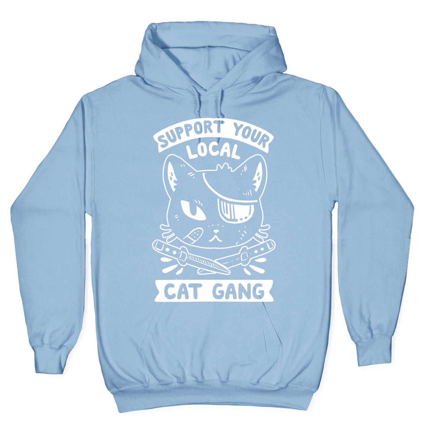 Support Your Local Cat Gang Hoodie